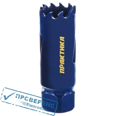 Коронка биметаллическая ПРАКТИКА 19 мм (3/4