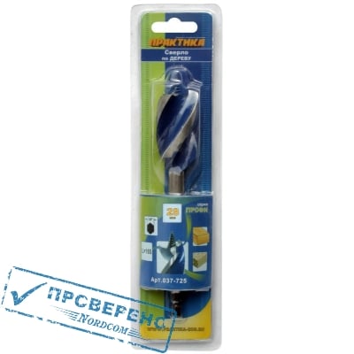 Сверло по дереву Х-тип ПРАКТИКА 28 х 165 мм (1шт.) блистер