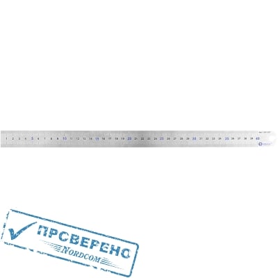 Линейка КОБАЛЬТ 400х28х0.7 мм, нерж.сталь