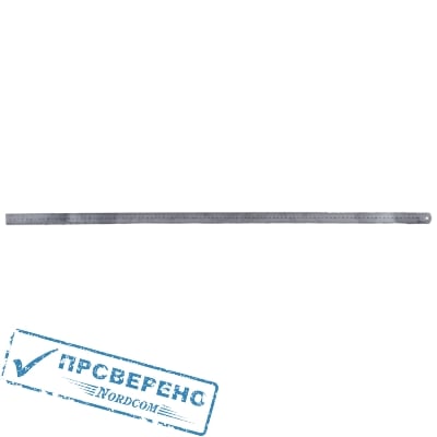Линейка КОБАЛЬТ 1000х28х0.7 мм, нерж.сталь, 243-400