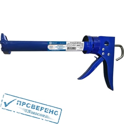 Пистолет для герметика КОБАЛЬТ 310 мл, полукорпусной усиленный