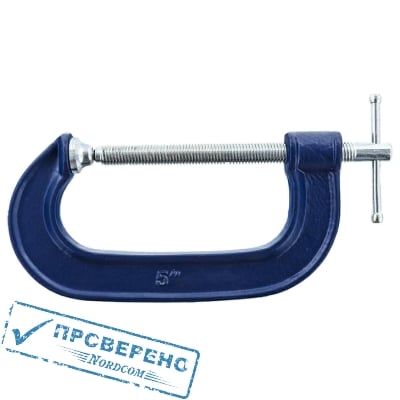 Струбцина КОБАЛЬТ G-образная, 125 мм