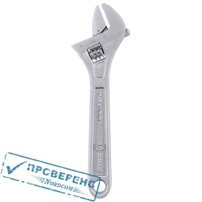 Ключ разводной КОБАЛЬТ 160 мм, ширина захвата 24 мм, (1 шт.) блистер