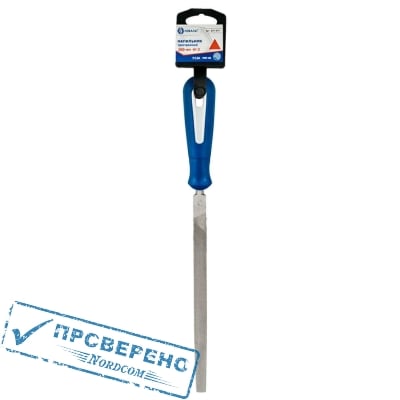 Напильник трехгранный КОБАЛЬТ двухкомпонентная рукоятка, № 3, 250мм, подвес