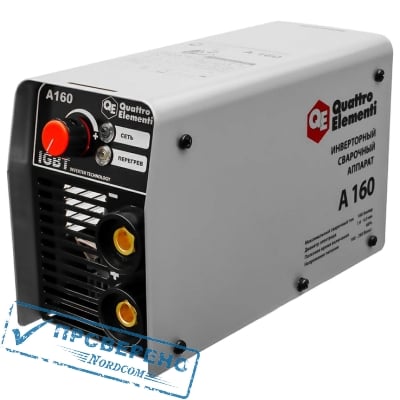 Аппарат электродной сварки, инвертор QUATTRO ELEMENTI A 160 (160 А, ПВ 60%, до 4.0 мм, 2.9 кг, 160-240 В)