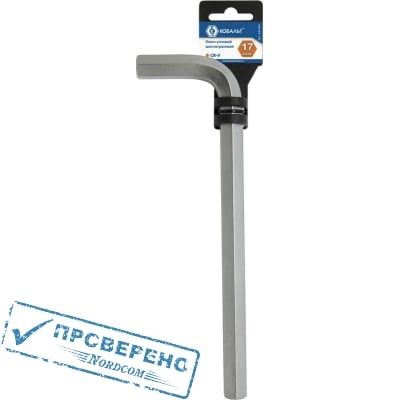 Ключ шестигранный угловой КОБАЛЬТ17 мм Cr-V