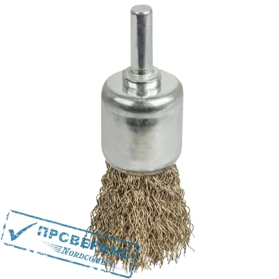Кордщетка кисть для дрели (мягкий ворс) 22 мм, хв. 6 мм, ПРАКТИКА