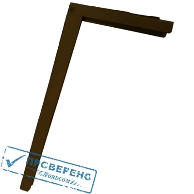 Кронштейн складной ПЕТРОТЕХ 280х200мм черный