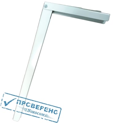 Кронштейн складной ПЕТРОТЕХ 380х200мм белый