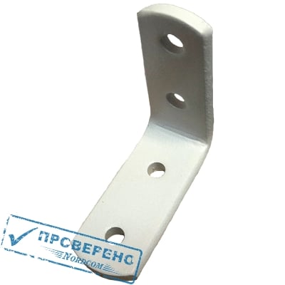 Кронштейн бытовой 50х50х20х4,0мм белый