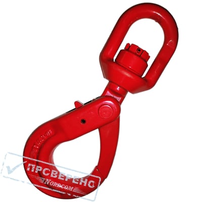 Крюк самозакрывающийся с вертлюгом г/п 3,15