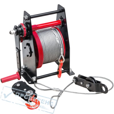 Лебедка ручная ЛР-1,5 L40м оцинкованный трос