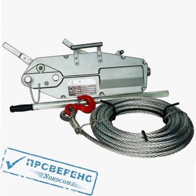 Лебёдка рычажная тросовая TOR МТМ 800, 0,8 т, L=20м