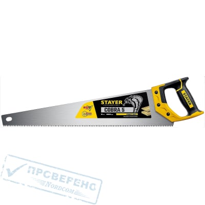 Ножовка по дереву, Stayer Cobra 5, 500 мм, 5 TPI