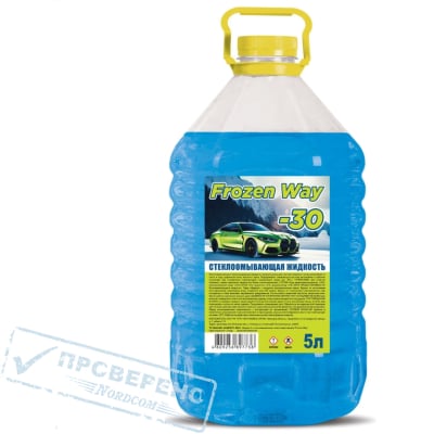 Жидкость стеклоомывающая низкозамерзающая, 5 л.
