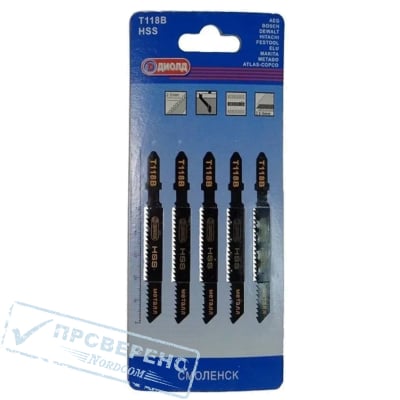 Пилки для лобзика по металлу T 118 B (5 шт)