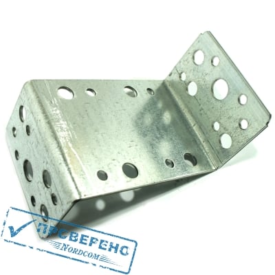 Уголок крепежный Z 45х90х45х65х2,0мм