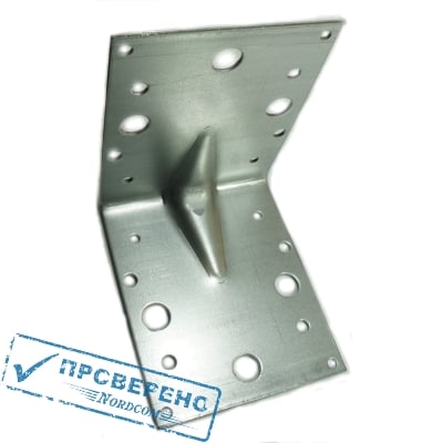 Уголок крепежный 105х105х90х2,0мм УСИЛЕННЫЙ (25шт)