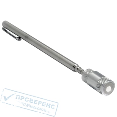 Указка магнитная телескопическая Кобальт, 190-557 мм, до 2,3 кг, led фонарик