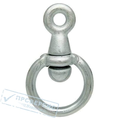 Кольцо с вертлюгом 4мм.