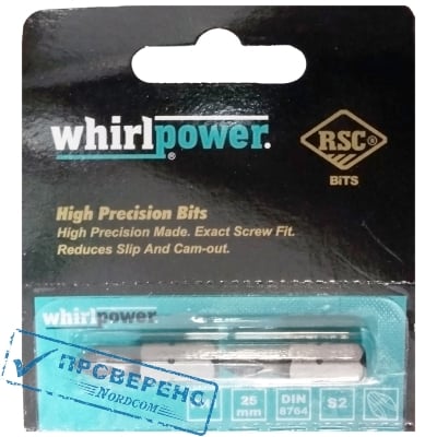 Бита WP 25 мм PH0 в индивидуальной упаковке (2 шт) RSC-технология