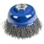 Кордщетка чашка для УШМ (мягкий стальной ворс) 75 мм, ПРАКТИКА