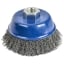 Кордщетка чашка для УШМ (мягкий стальной ворс) 100 мм, ПРАКТИКА
