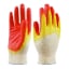 Перчатки х/б с 2м латексным обливом (красные)